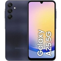 Galaxy a25 5g 6/128 gb melns +1y aprūpe viedtālrunis