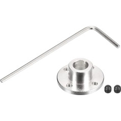 sourcing map 5 Pieces 10 mm Flange Coupling Connectors Wave Axis Fittings for DIY RC Model Engines, 10 Pieces Mounting Screw 5 Pieces Hex Key