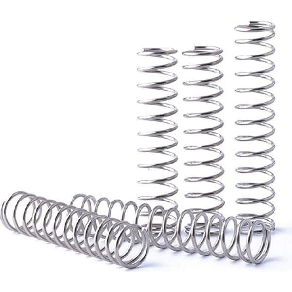 Compression Springs, Tension Spring, Compression Spring, Return Spring, Wire Diameter 1.4 mm, Diameter 25 mm in Stock, Accessory Tools DIY (Length: 10 mm (Pack of 10) (Size: 45 mm (10 Pieces)