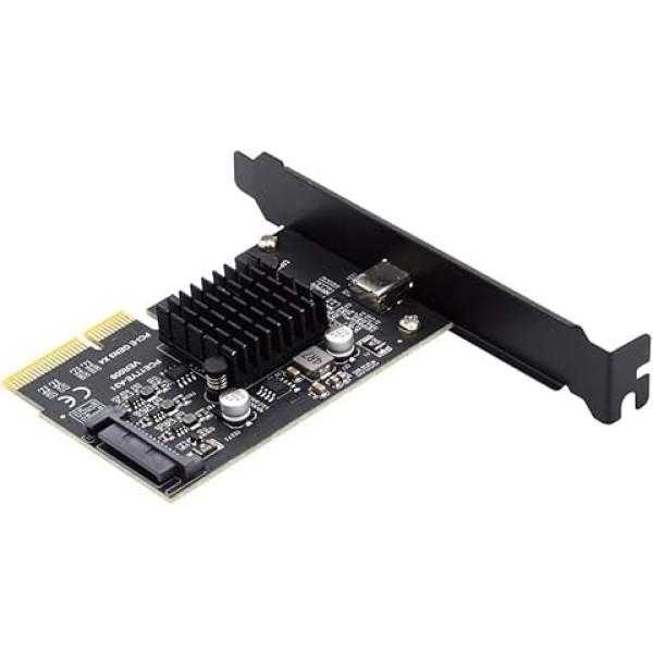 Cablecc USB 3.2 Gen2 Type-C 20Gbps USB-C to PCI-E 4X Express Card Adapter for Desktop Motherboard