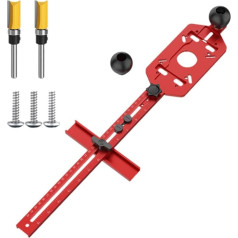 Anpassbare Trimmmaschine Schlitzfuß für Holzbearbeitung, 4-in-1 Fräsmaschine, Legierungsbasis, Halterung, Oberfräse, Aluminium A