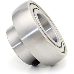 RaeGan 1 Stück SB210 50 mm YAT210 sphärisches Einsatzlager mit Stellschraubenverriegelung Standard Duty schmaler Innenring Chromstahl