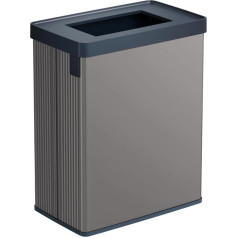 Curver Verto Recycle 54L Kitchen Bin Two Compartments Easy Sorting Open Slim Design Grey 26.5 x 43.5 x 54.7 cm