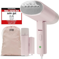 LEBENLANG Steamer Travel Steamer Compact Foldable & Includes Travel Set I Steam Iron for Steam Smoothing Ironing on Holiday I Mini Garment Steamer Hand Travel Steamer Handheld Steam Iron Portable