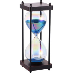 Hourglass Timer, Colourful Hourglass 60 Minutes for Children, Decorative Hourglass with Fine Blue Sand, Hourglass 1 Hour for Kitchen Timer Clock, Home, Desk, Office Decoration