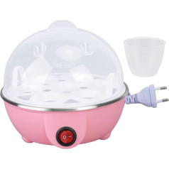 350 W 7 Eggs Capacity Electric Egg Cooker Quick Egg Cooker Automatic Shut-Off, Chicken Egg Cooker for Hard Boiled Eggs Egg Cooker Special Devices (Pink)
