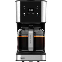 Cecotec Filter Coffee 66 Drop and Touch, Power 950 W, 1.5 L, 12 Cups, Touch Screen, Glass Jug, 24 Hour Timer, 6 Switches, Reusable Mesh Filter