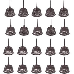 Pack of 20 Fertiliser Net Basket, Plastic Bonsai Fertiliser Box with Lid, Bonsai Fertiliser Basket, Fertiliser Baskets, Plastic Fertiliser Box for Indoor and Outdoor Use