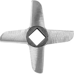 Blade Meat Knife, Cross Shape Professional Steel Meat 22 N8G Blade Meat Grinder Cutter Part 8 Nife for Grid N 32 Kitchen Meat Grinder (Number 22)