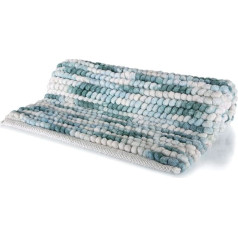 Spirella Kito Ocean 1018615 Bath Mat 55 x 65 cm Microfibre Bath Mat, Polyester/Cotton, 65 x 55 x 17.5 cm