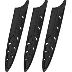 sourcing map Knife Cover Sleeves Knife Edge Guards for 8 Inch Slicing Knife Edge Blade Protector Universal Knife Sheath for Kitchen, Black
