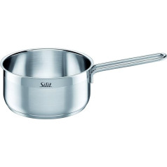 Silit Sauce Pan Ø 16 cm Approx. 1,5L Toskana Pouring Rim Stainless Steel Suitable for all Stove Tops Including Induction Dishwasher-Safe