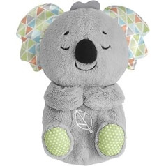 Fisher-Price HBP87 Slumber Koala with Soft Music, Light and Rhythmic Breathing Movements, Koala Cuddly Baby Toy, Night Light with Music for Babies, Baby Equipment for Newborns 0+