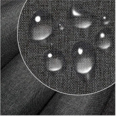 DreamRoots Waterproof Canvas, Upholstery Fabric, Sold by the Metre, Flax Simitation, 160 cm Wide, Water-Repellent Fabric, 220 g/m², 600D, Awning Fabric, Waterproof, Sold by the Metre, Star Dust 2 m