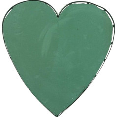 Flower Foam with Suction Cup, Brick Wet Foam Heart Flower Clay for Crafts, Peg Brick for DIY Flower Arrangements, Birthday, Wedding, Car Decoration, Green, 38 cm