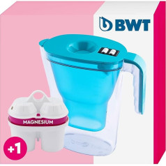 BWT Vida Petrol Water Filter Jug 2.6 Litres - Included Cartridge not only filters limescale, chlorine, lead and copper, but also enriches your tap water with magnesium
