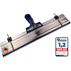 Made in Germany Standing Squeegee Compensation Compound - Professional Surface Squeegee with Stainless Steel Double Blade, Gear Squeegee with Soft Handle, Height Adjustment & Handle Holder
