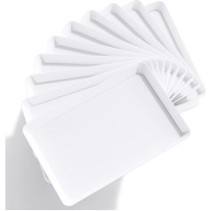 Lifewit Plastic Serving Tray, Serving Plates for Party, BPA-Free Reusable Food Bowl for Snacks, Food, Cookies, Set of 10, 36.7 x 24 cm
