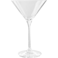 Olympia Campana One Piece Crystal Martini Glasses Set 260ml (Pack of 6) Clear Party Martini Cocktail Glasses - Manhattan, Espresso Martinis - Commercial Bars and Home Use CS497