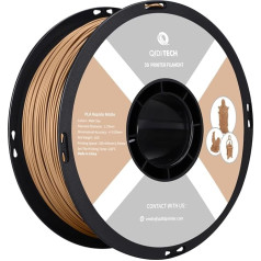 QIDI TECH Matte PLA Rapido Filament 1.75 mm, 1 kg Spool (2.2 lbs), Suitable for High Speed Printing, 3D Printing Filament, Fits Most FDM 3D Printers, Matte Malt Clay