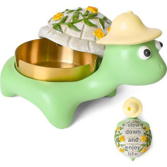Outdoor Ashtray with Lid, Outdoor Ashtray for Patio, Waterproof, Cute Turtle Ashtray for Grass, Indoor Outdoor Smokeless Ashtray for Cigarettes