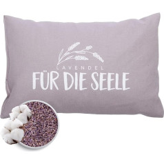 Herbalind Lavender Pillow for the Soul 30 x 20 cm Sleeping Pillow with Filling - Scented Pillow for Sleeping, Oeko Tex 100% Cotton, Herbal Pillow with Lavender without Chemicals - Decorative Pillow -