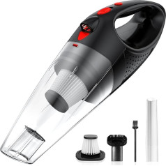 Powools Cordless Handheld Vacuum Cleaner with 2 Filters, Portable Rechargeable Mini Vacuum Cleaner with Large Battery Capacity, Love Apple