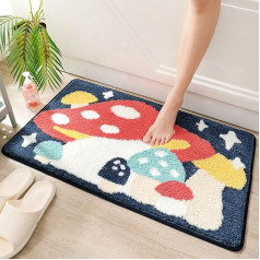Cute Bath Mat for Bathroom Non-Slip Soft Bath Mat for Showers Cute Plush Microfibre Super Absorbent Plush Rug for 50 x 80 cm