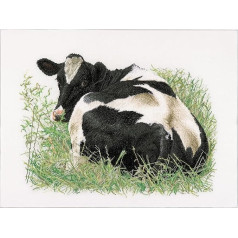Thea Gouverneur - Counted Cross Stitch Kit - Cow (Rear view) - Linen - 32 Count - For Adults - 452