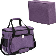 Home Sewing Machine Case Travel Case for Sewing Machine and Accessories, Compatible with Most Standard Singer, Brother, Janome, Sewing Accessories, Bag, Sewing Machine Bag, Purple, Purple,