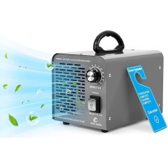 Ozone Generator, 32000 mg/h Ozone Device, 2-in-1 Ozone Negative Ion Generator, Ozone Air Purifier with 120 Min. Timer for 300 ㎡, Odour Killer for Car, Home, Smoke, Pet Odor, Kitchen Odour