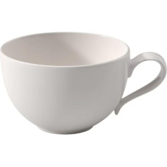 Villeroy & Boch New Cottage Basic Cappuccino Cup, 390 ml, Height: 7 cm, Premium Porcelain, White
