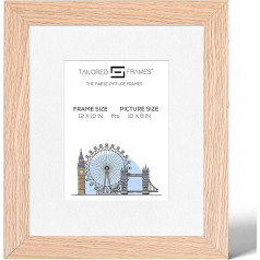 Real Solid Natural Oak Wood Picture Photo and Poster Frames, (12
