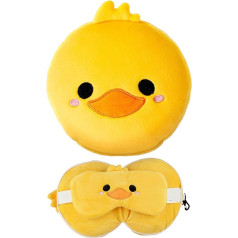 Puckator Relaxeazzz Plush Travel Pillow 2 in 1 - Duck