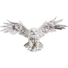 Design Toscano Mystical Spirit Owl Wall Sculpture, Resin White, 14 x 49.5 x 28 cm
