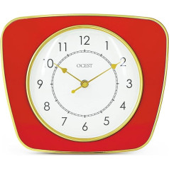 OCEST Trapezoidal Wall Clock 11 Inch Retro Wall Clock Silent Non Ticking Battery Operated Small Square Wall Clock for Home Office Decoration Study Living Room Kitchen