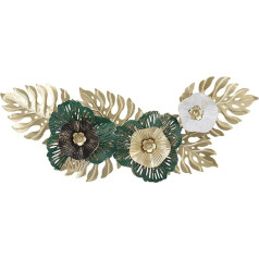 Metal Leaf Wall Decor, Metal Flower Wall Decor, Gold Metal Wall Art Decor Living Room, Leaves Wall Home Decor, Wall Sculptures, Hanging Decor