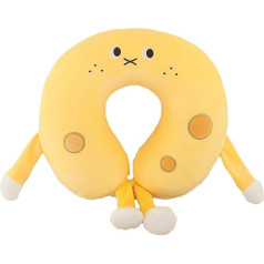 Nackenkissen für Reisen, Memory-Schaum, niedlich, weich, Cartoon-Flugzeug-Kissen, bequem, abnehmbar, Reisekissen für Erwachsene und Kinder