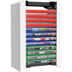 CENPEK Vertical Stand, PS 5 Game Disc Box Disc Rack, Game Box Storage Rack, 12 Game Disc Holder Storage Rack for PS 5
