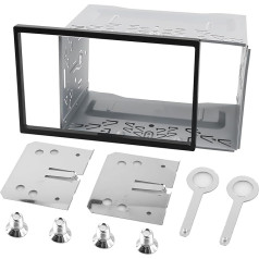 Universal Car Radio Mounting Frame 2DIN Double Metal Frame Mount Fascia Mounting Set 2DIN Car Radio Dashboard for Double DIN Car Radio Car DVD Player Navigation GPS