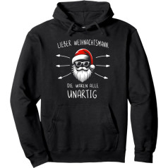 Christmas jumper hoodie, black