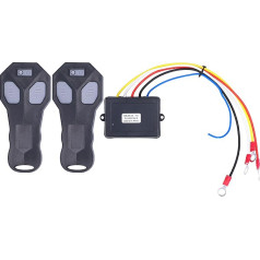 2 Pieces Wireless Winch Remote Control 12V Electric Replacement for ATV Truck Universal Winch Controller Vehicle Accessories for Truck
