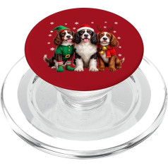 English Springer Spaniel Weihnachtshunde Weihnachtsmann PopSockets PopGrip für MagSafe