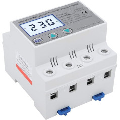 Surge Protection 230 V/400 V AC Adjustable Voltage Protection STVP-932 3-Phase LCD Multifunctional Self-Reset Voltage Protection (63A)