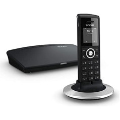 Snom DECT Bundle M325 (M300 Base Station And M25 Handset Package, Up To 20 Handsets, Up To 5 Parallel Calls) Black