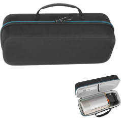 XINGFUDAO Hard Carrying Case for XGIMI MoGo 3 Pro 1080P Projector, Supports Storage of Chargers, Remote Controls and Accessories, Waterproof Bag for Portable Projector, Black, black, L, Practical