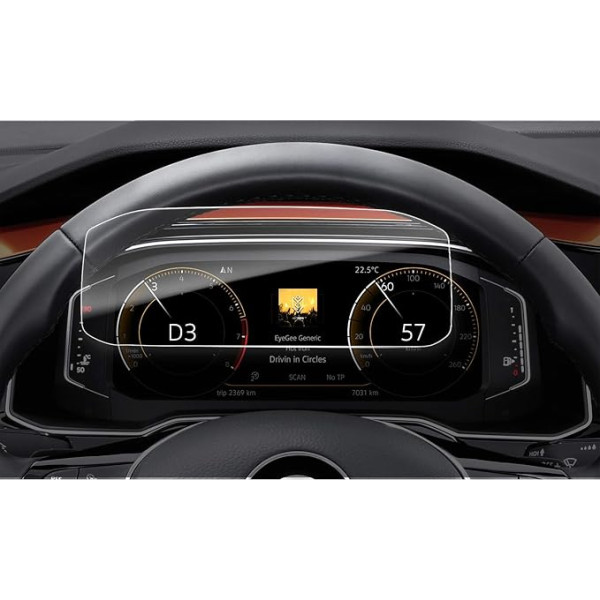 LFOTPP Compatible with 10.3 inch instrument panel tempered glass screen protector