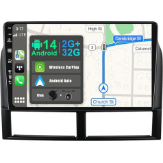 Android 13 IPS Car Radio Suitable for Jeep Grand Cherokee WJ (1998-2004) - Built-in CarPlay Android Car - Free Camera - 2G + 32G - 9 Inch 2 DIN - DSP DAB Steering Wheel Control WiFi Fast Boot