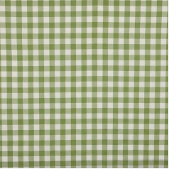 Kt KILOtela - Canvas Fabric Yarn Dyed Decoration Tapestry Cushion Curtains Bedspreads Bags Tablecloths 300cm Length x 280cm Width Gingham Green ─ 3 Metres