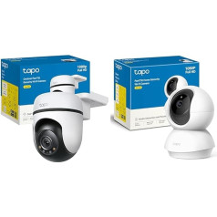 TP-Link Tapo C500 Outdoor WiFi Surveillance Camera, 360 Degree Tapo C200 360° WiFi Indoor Surveillance Camera FHD 1080P Night Vision